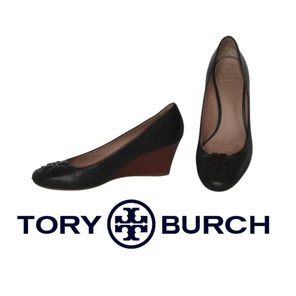 Tory Burch Black Leather Shoes Size 8M